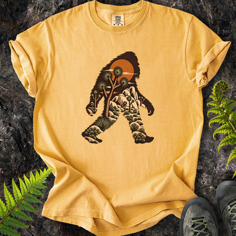 Joshua Tree Bigfoot Brown T-Shirt