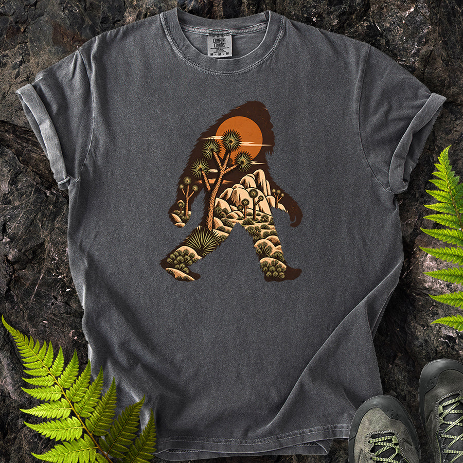 Joshua Tree Bigfoot Brown T-Shirt