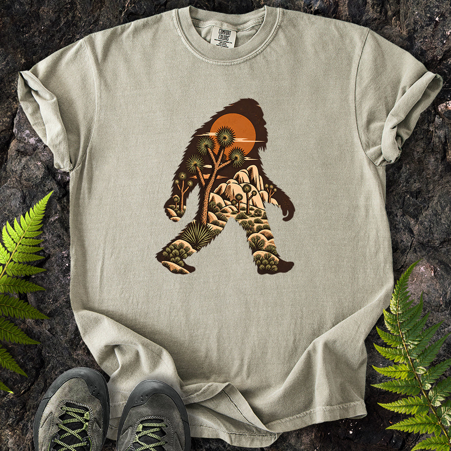 Joshua Tree Bigfoot Brown T-Shirt