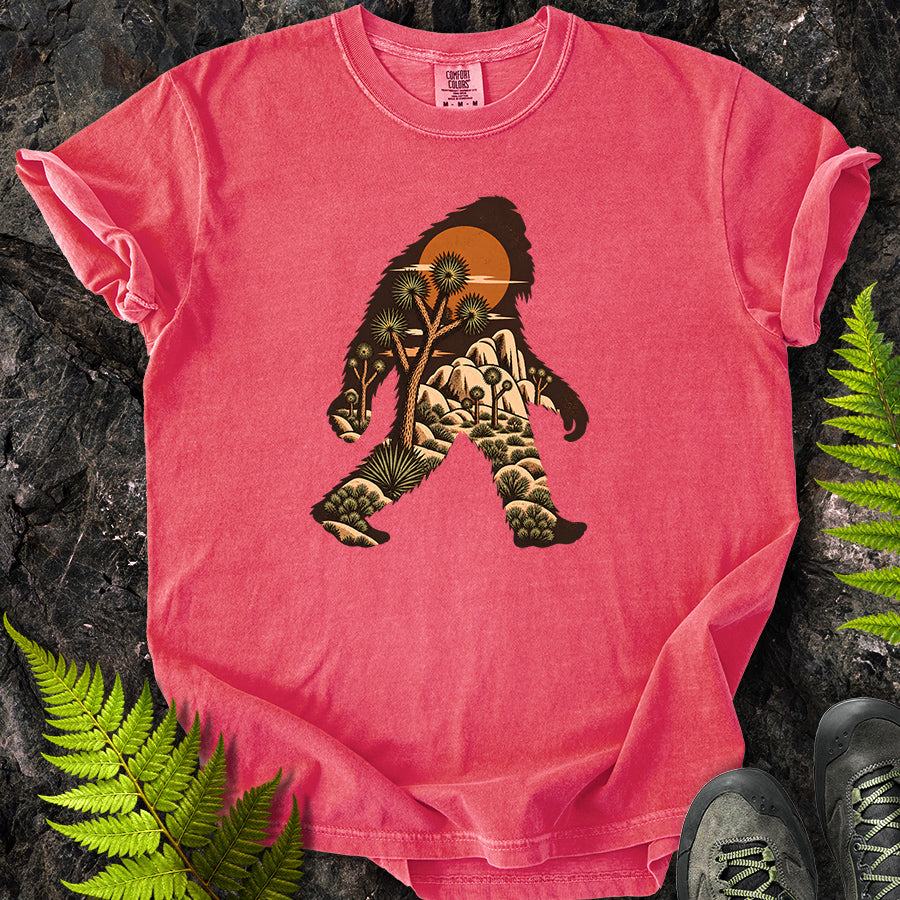 Joshua Tree Bigfoot Brown T-Shirt
