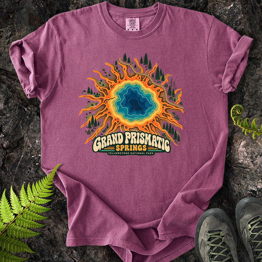 Grand Prismatic Yellowstone Retro T-Shirt