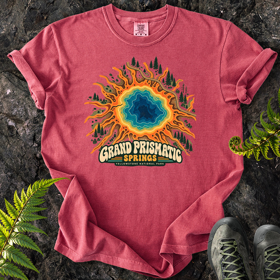 Grand Prismatic Yellowstone Retro T-Shirt