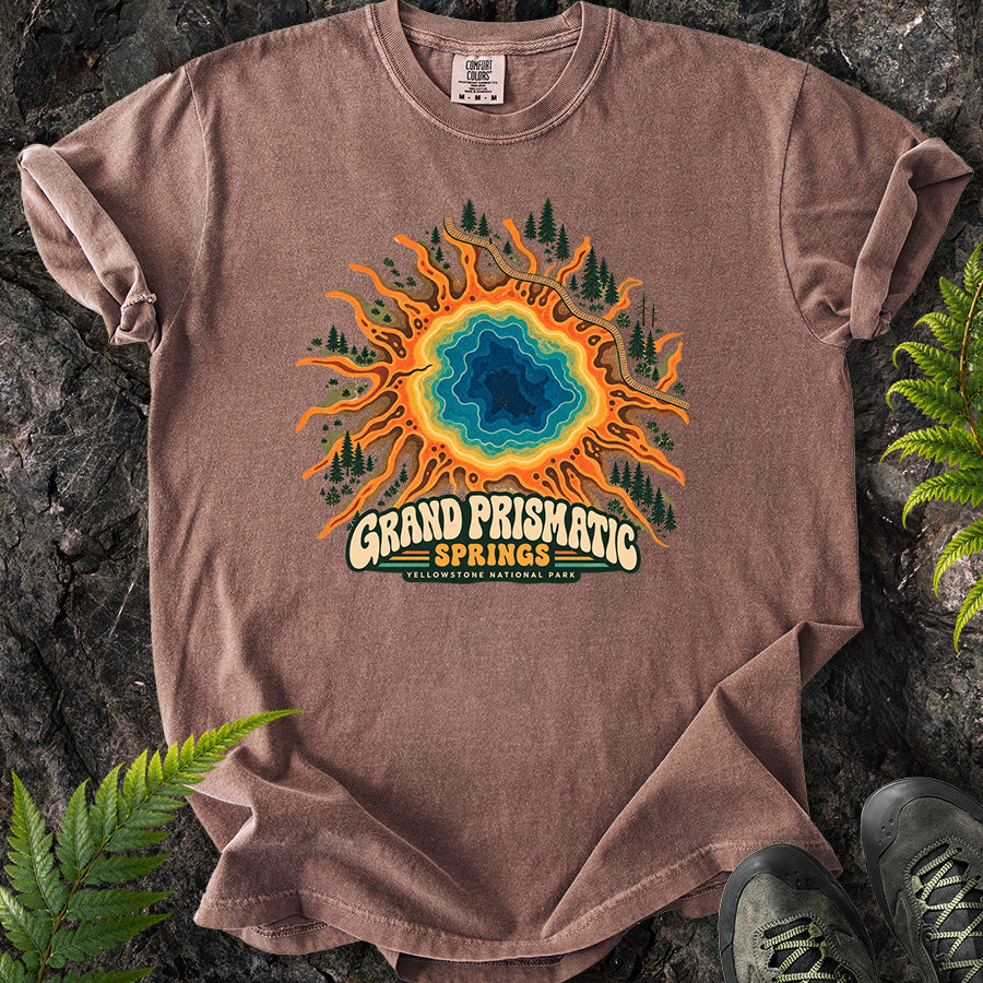 Grand Prismatic Yellowstone Retro T-Shirt