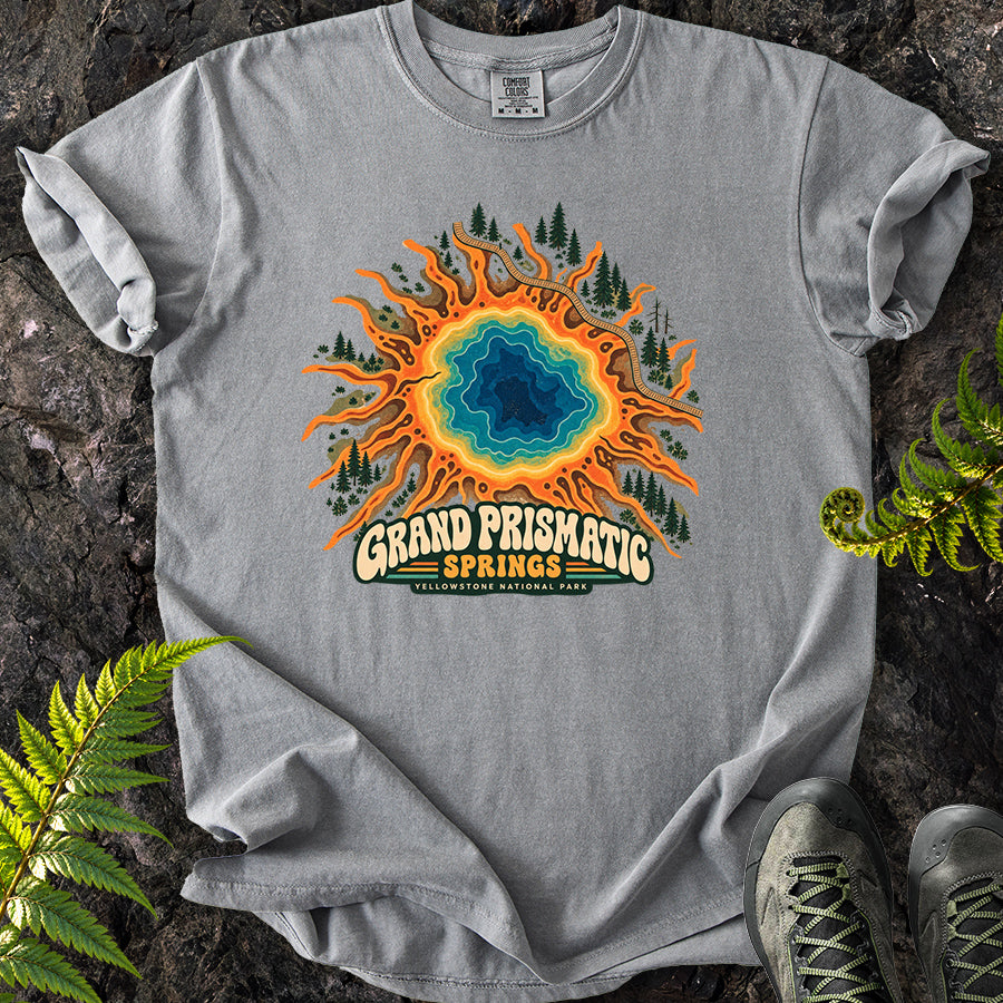 Grand Prismatic Yellowstone Retro T-Shirt
