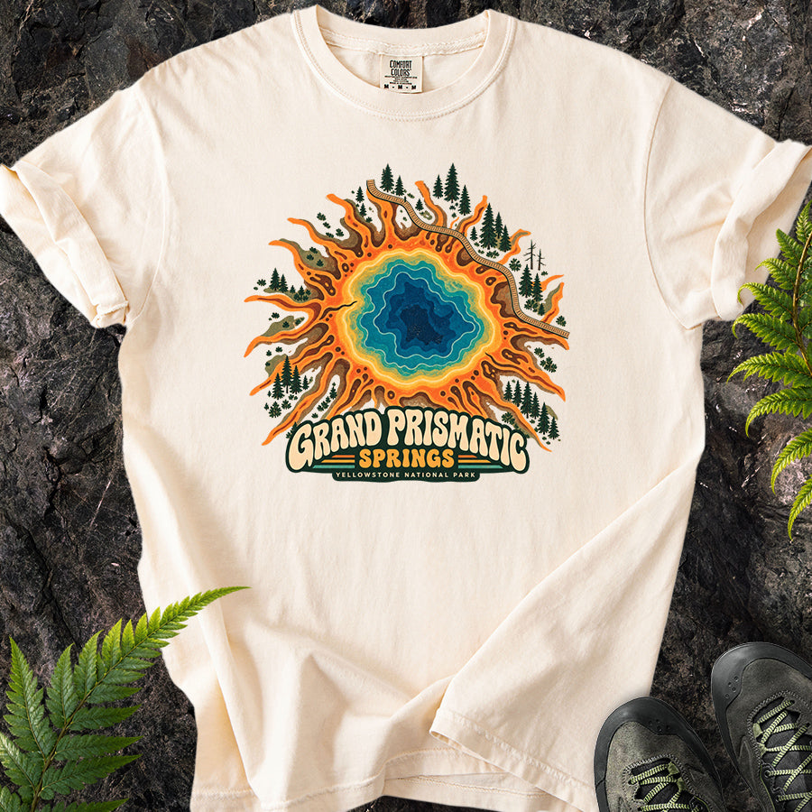 Grand Prismatic Yellowstone Retro T-Shirt