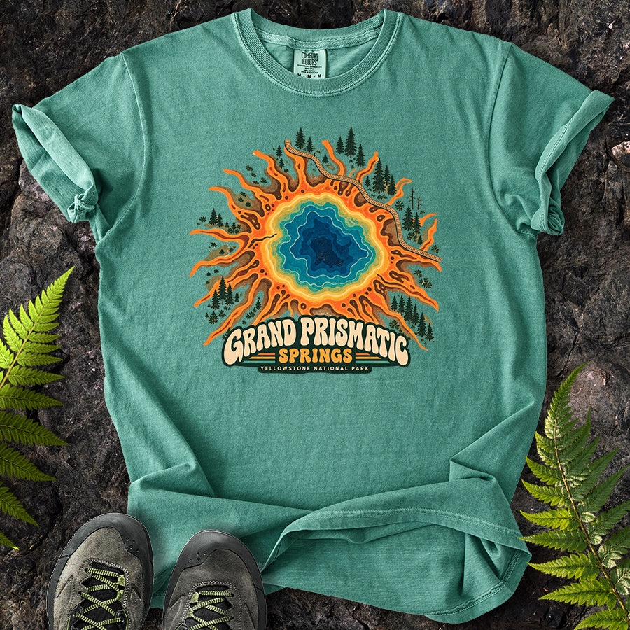 Grand Prismatic Yellowstone Retro T-Shirt