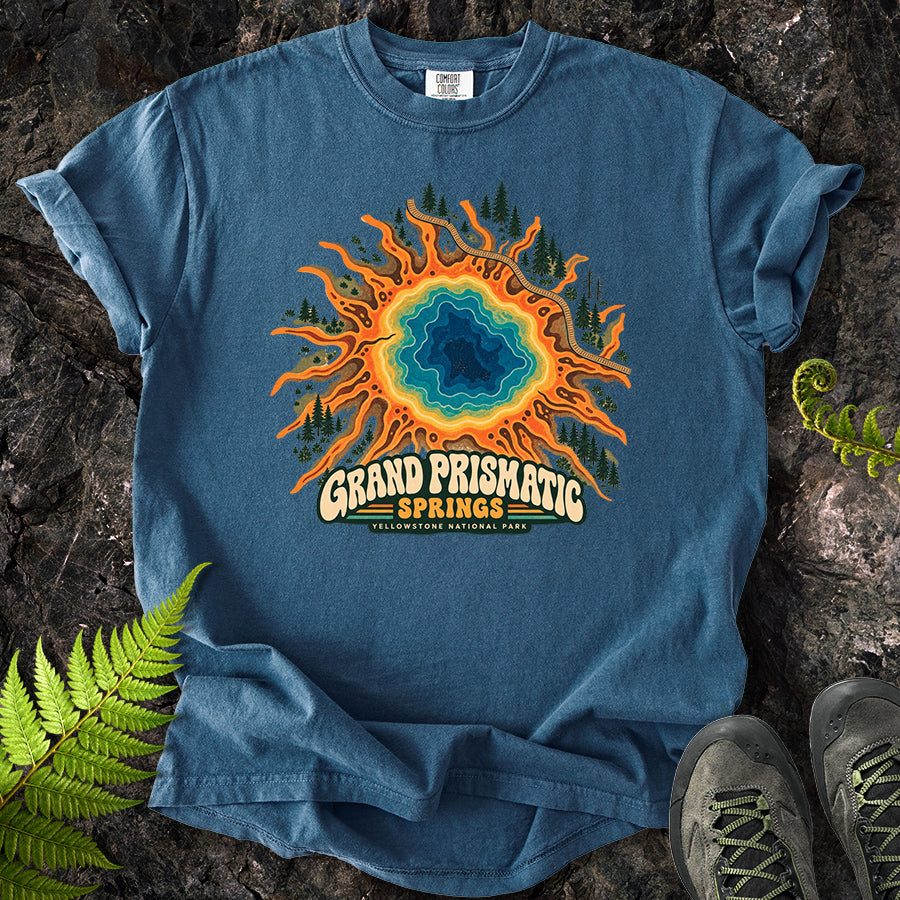 Grand Prismatic Yellowstone Retro T-Shirt