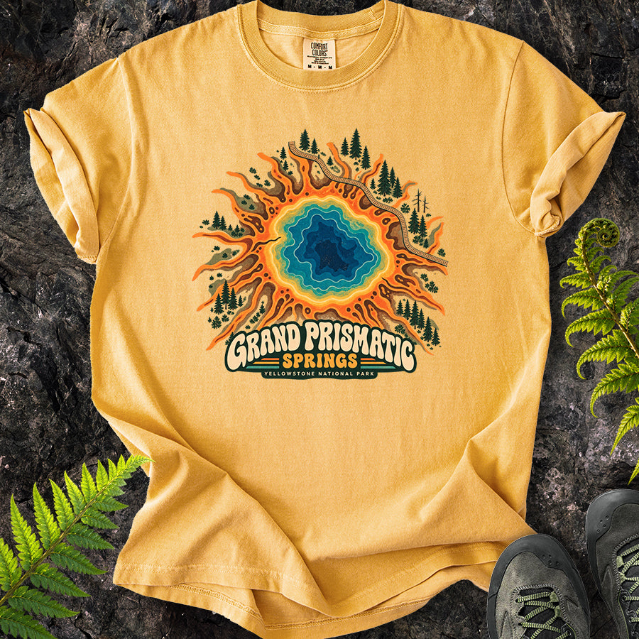 Grand Prismatic Yellowstone Retro T-Shirt