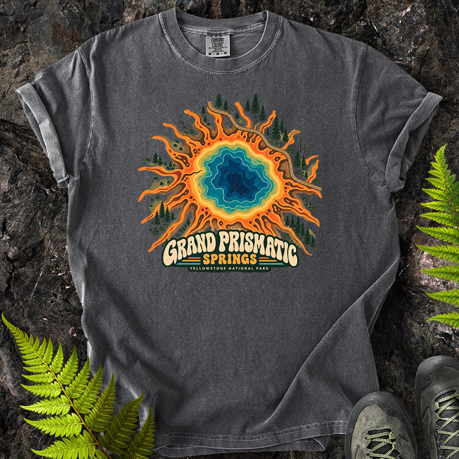 Grand Prismatic Yellowstone Retro T-Shirt
