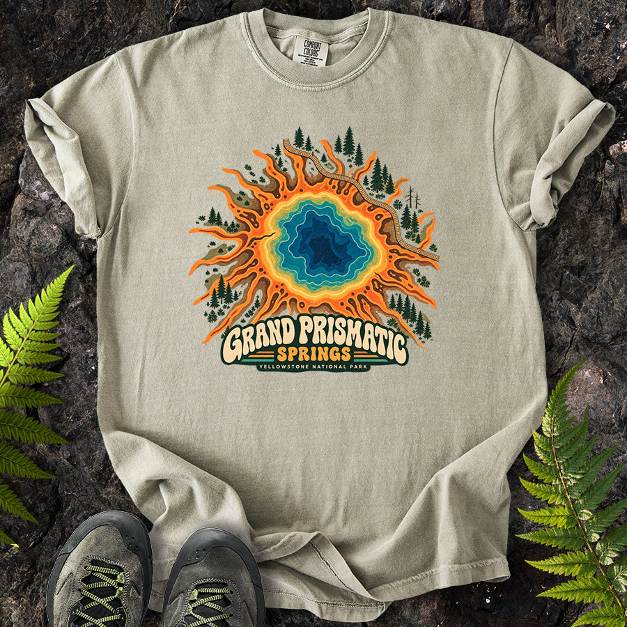 Grand Prismatic Yellowstone Retro T-Shirt