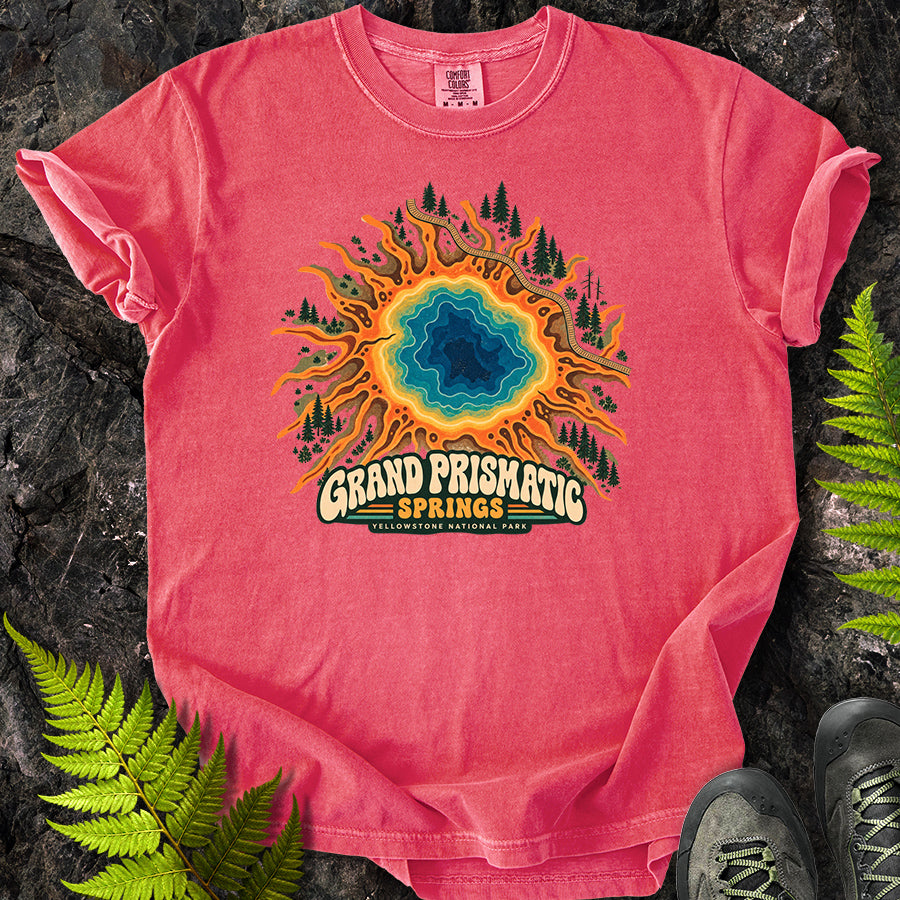 Grand Prismatic Yellowstone Retro T-Shirt