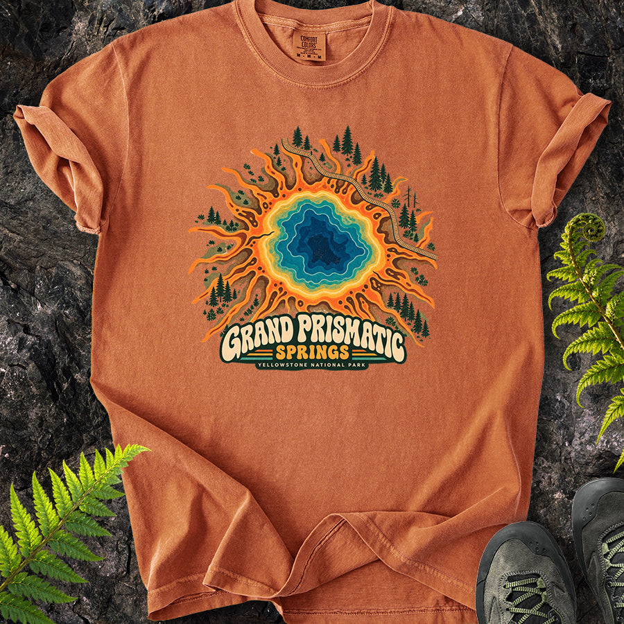 Grand Prismatic Yellowstone Retro T-Shirt