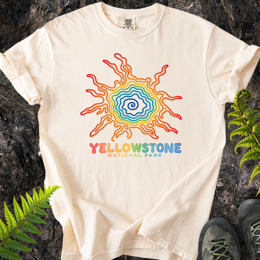 Grand Prismatic Yellowstone Swirl T-Shirt