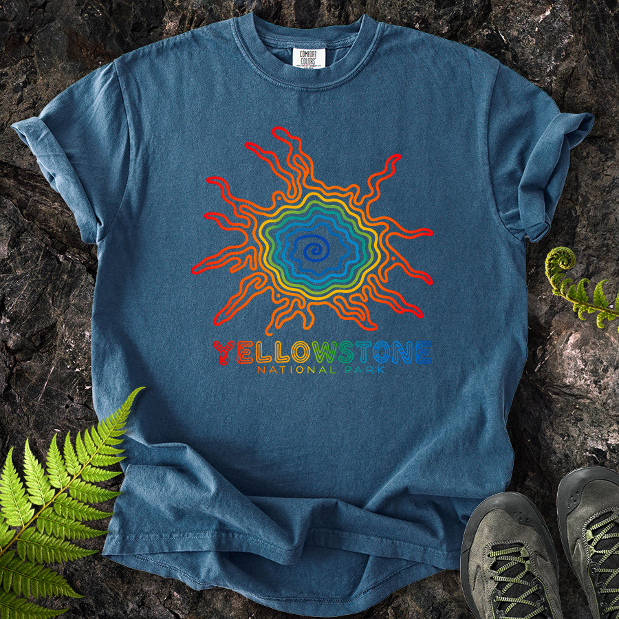 Grand Prismatic Yellowstone Swirl T-Shirt