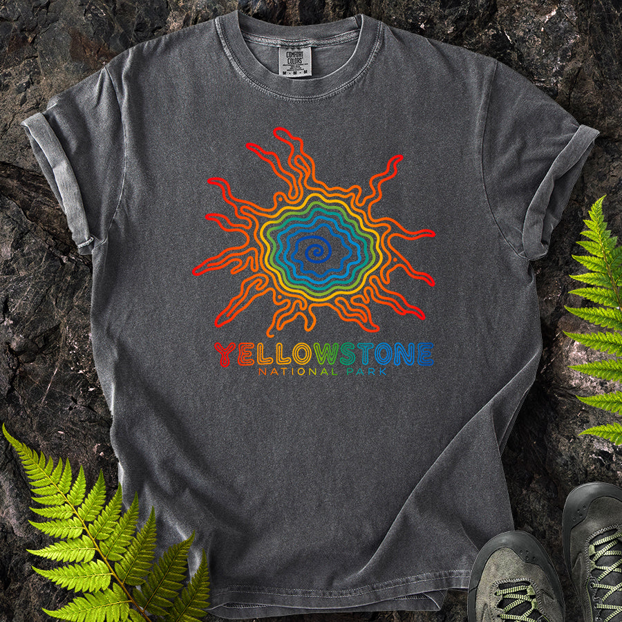 Grand Prismatic Yellowstone Swirl T-Shirt