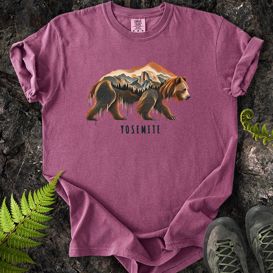 Yosemite Topo Bear T-Shirt