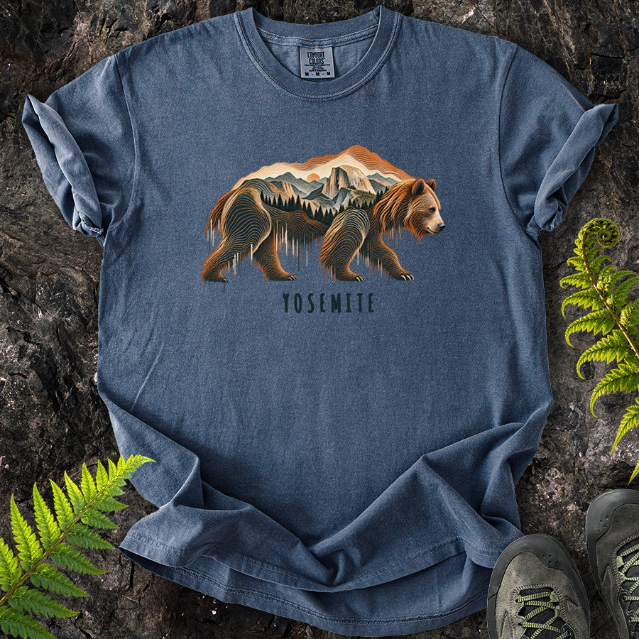 Yosemite Topo Bear T-Shirt