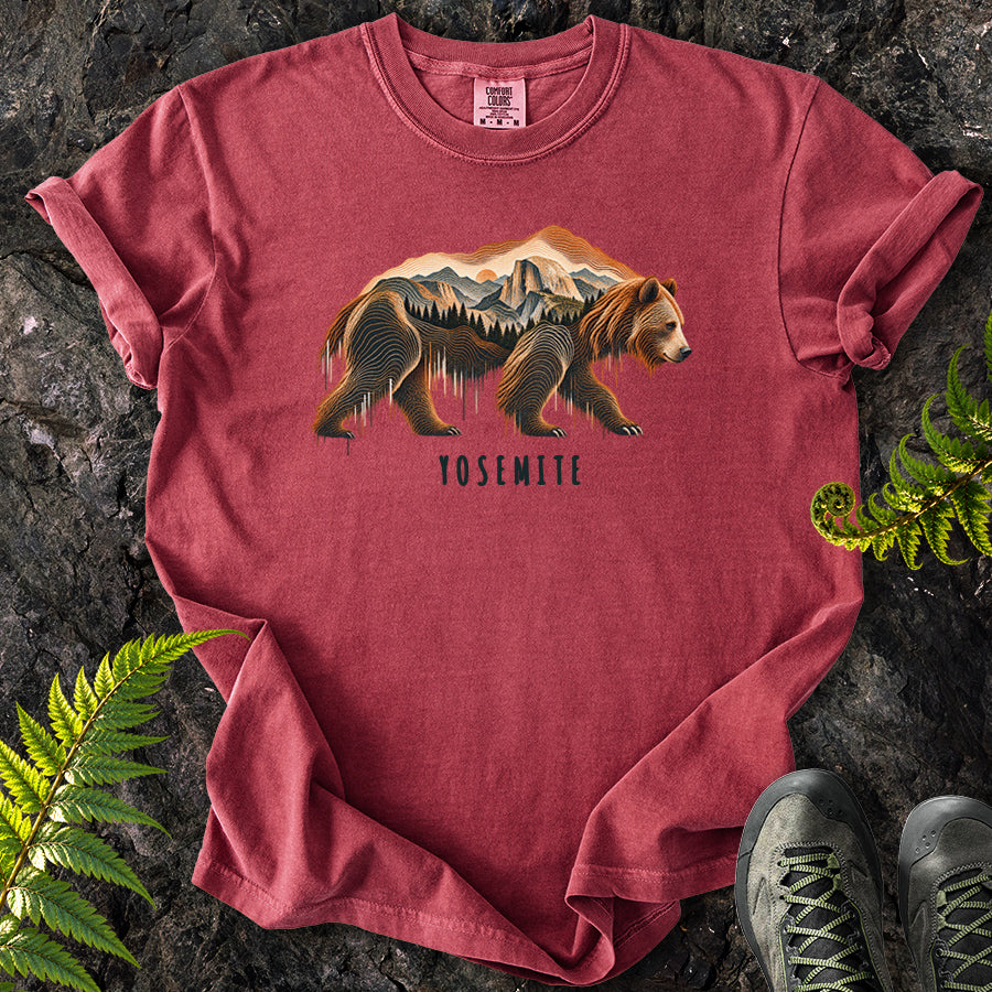 Yosemite Topo Bear T-Shirt