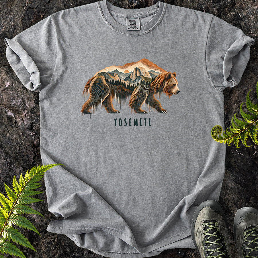 Yosemite Topo Bear T-Shirt