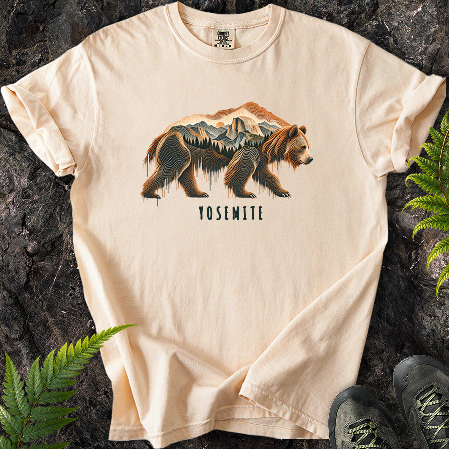 Yosemite Topo Bear T-Shirt