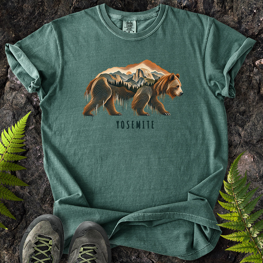 Yosemite Topo Bear T-Shirt
