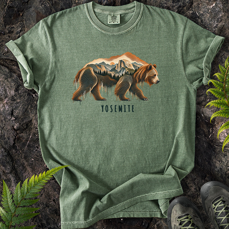 Yosemite Topo Bear T-Shirt