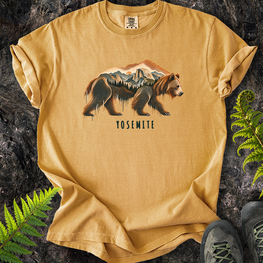 Yosemite Topo Bear T-Shirt