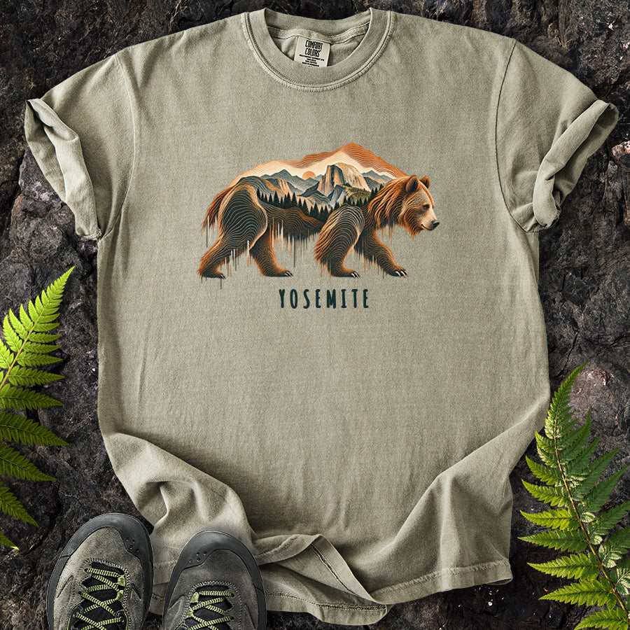 Yosemite Topo Bear T-Shirt