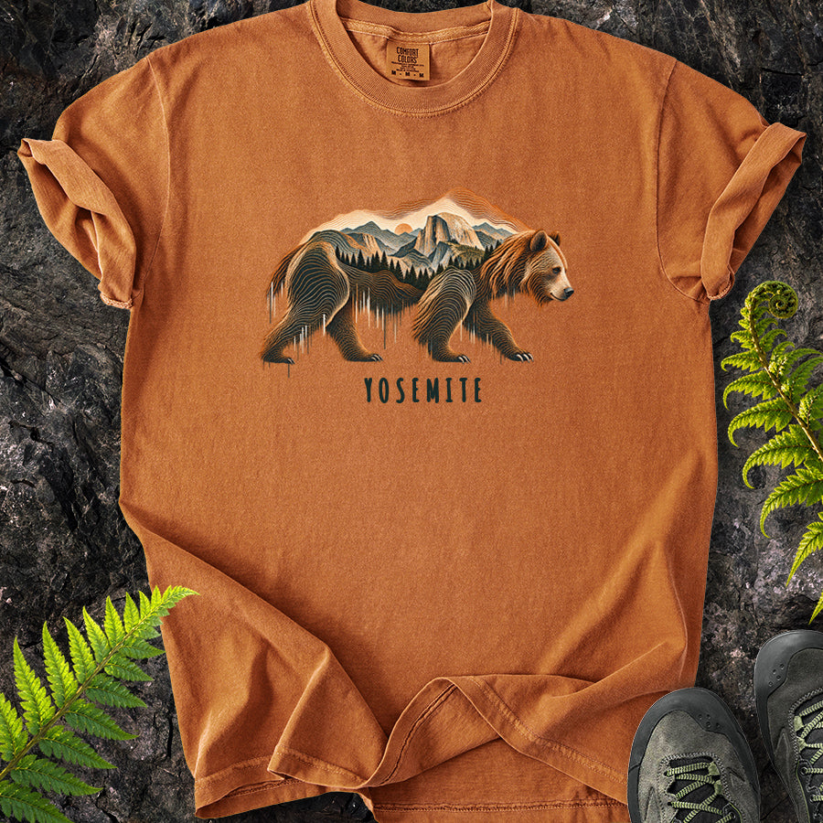 Yosemite Topo Bear T-Shirt